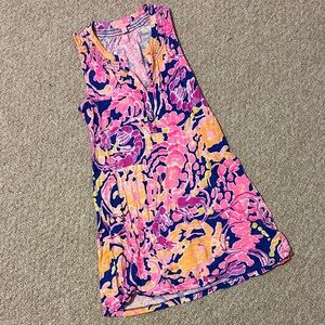 Lilly Pulitzer Pink and Yellow Floral Mini Dress
